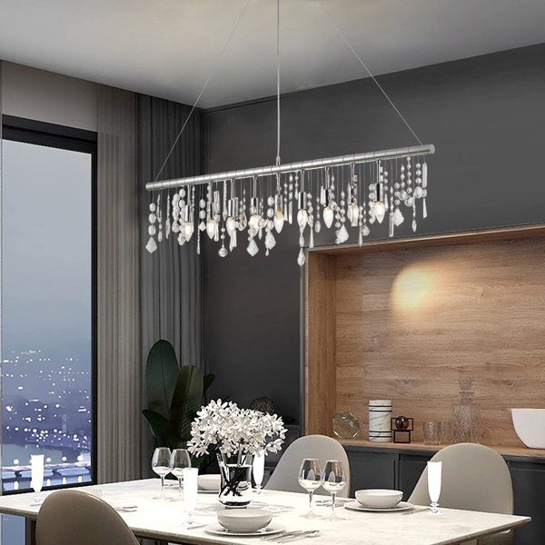 House of Hampton® Earnie 9 Light Chrome Kitchen Island Pendant Wayfair